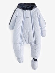 BOSS Baby Blue Logo Snowsuit - Image 1 of 2
