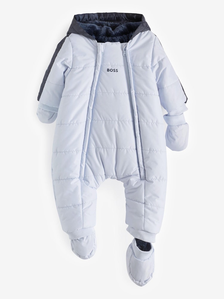 BOSS Baby Blue Logo Snowsuit - Image 1 of 2