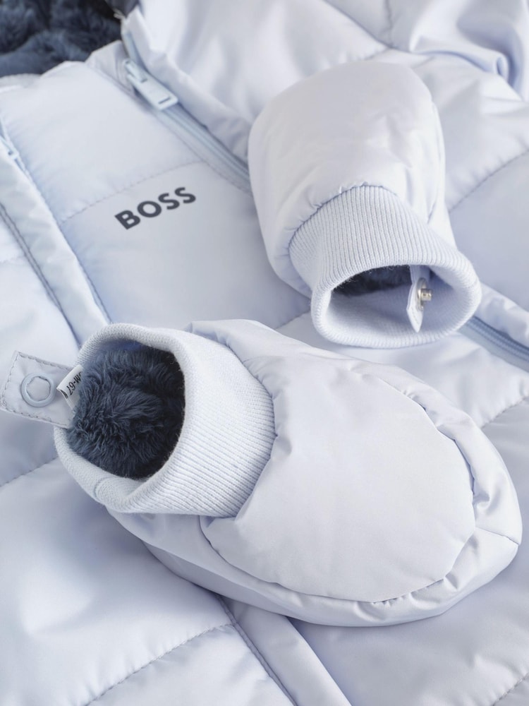 BOSS Baby Blue Logo Snowsuit - Image 2 of 2