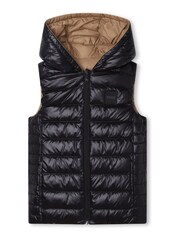 Veste veste BOSS réversible à logo marron et noir - Image 2 of 7