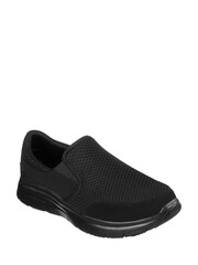 Skechers Black Work Relaxed Fit: Mens Flex Advantage McAllen Slip Resistant Shoes - Image 2 of 4