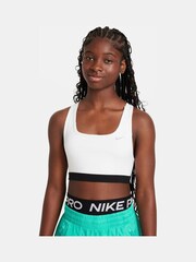 Biały - Nike Performance Pro Medium Support Swoosh Bra - Image 1 of 8