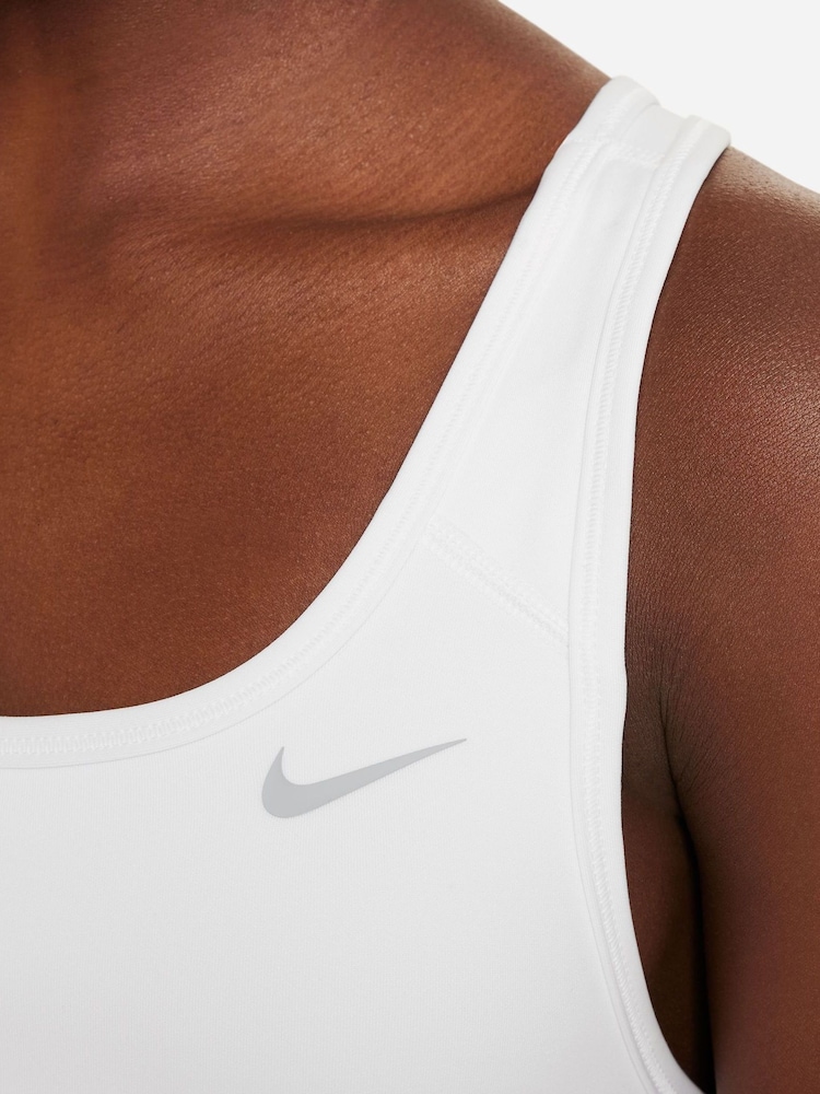 Biały - Nike Performance Pro Medium Support Swoosh Bra - Image 4 of 8