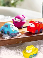 Rainbow Transport Bath Buddies - Image 1 of 2