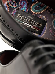črna - Usnjeni derby čevlji Signature - Slika 7 iz 7