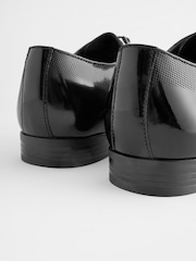 Black Leather Shine Derby Shoes - Image 6 of 6