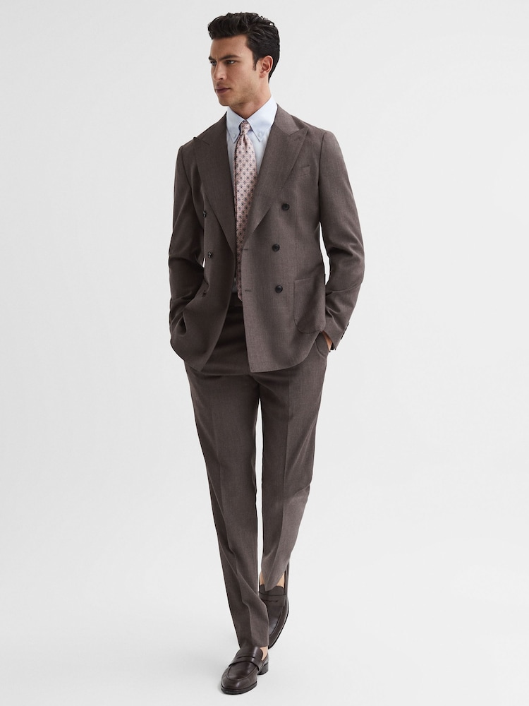 Reiss Soft Blue Redknapp Slim Fit Cotton Button-Down Shirt - Image 7 of 7 Reiss Soft Blue Redknapp Slim Fit Cotton Button-Down Shirt - Image 7 of 7