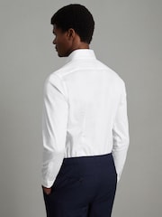 Reiss White Redknapp Slim Fit Cotton Button-Down Shirt - Image 4 of 7
