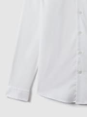 Reiss White Redknapp Slim Fit Cotton Button-Down Shirt - Image 6 of 7
