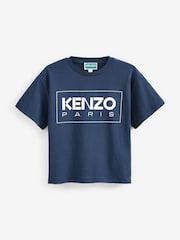 Kenzo Kids Unisex Blue Logo T-Shirt - Image 1 of 3
