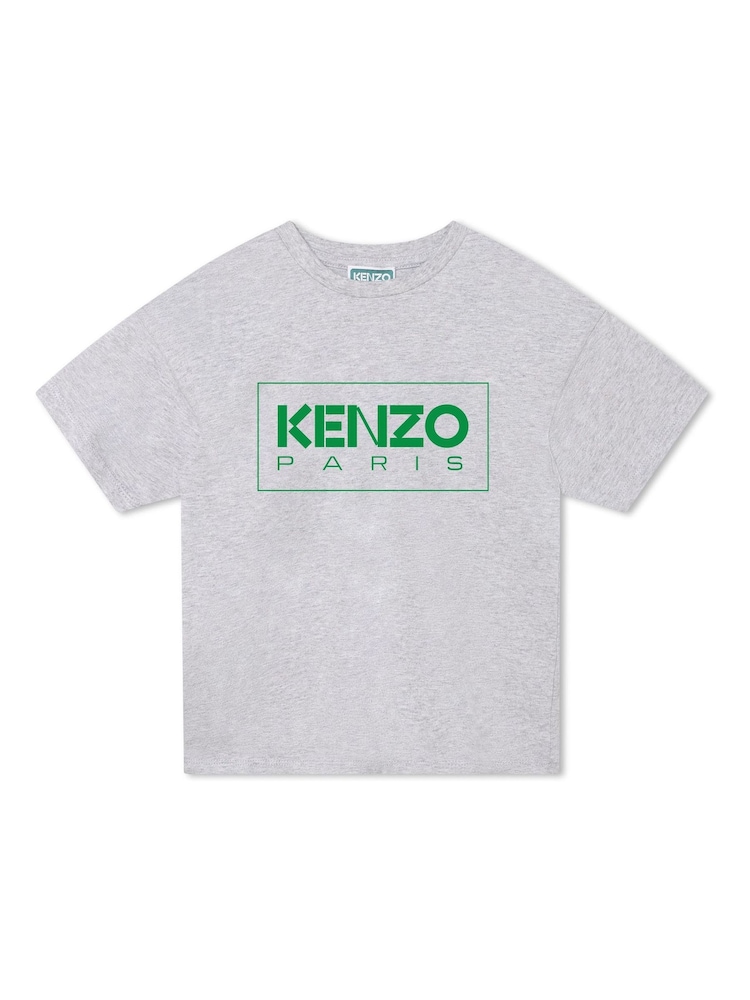 KENZO KIDS Grey Logo T-Shirt - Image 1 of 2
