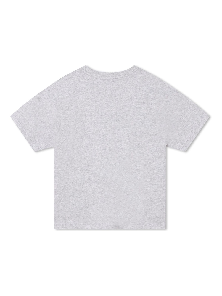 KENZO KIDS Grey Logo T-Shirt - Image 2 of 2