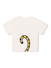 Белая футболка с логотипом тигра Kenzo KIDS - Изображение 2 из 2