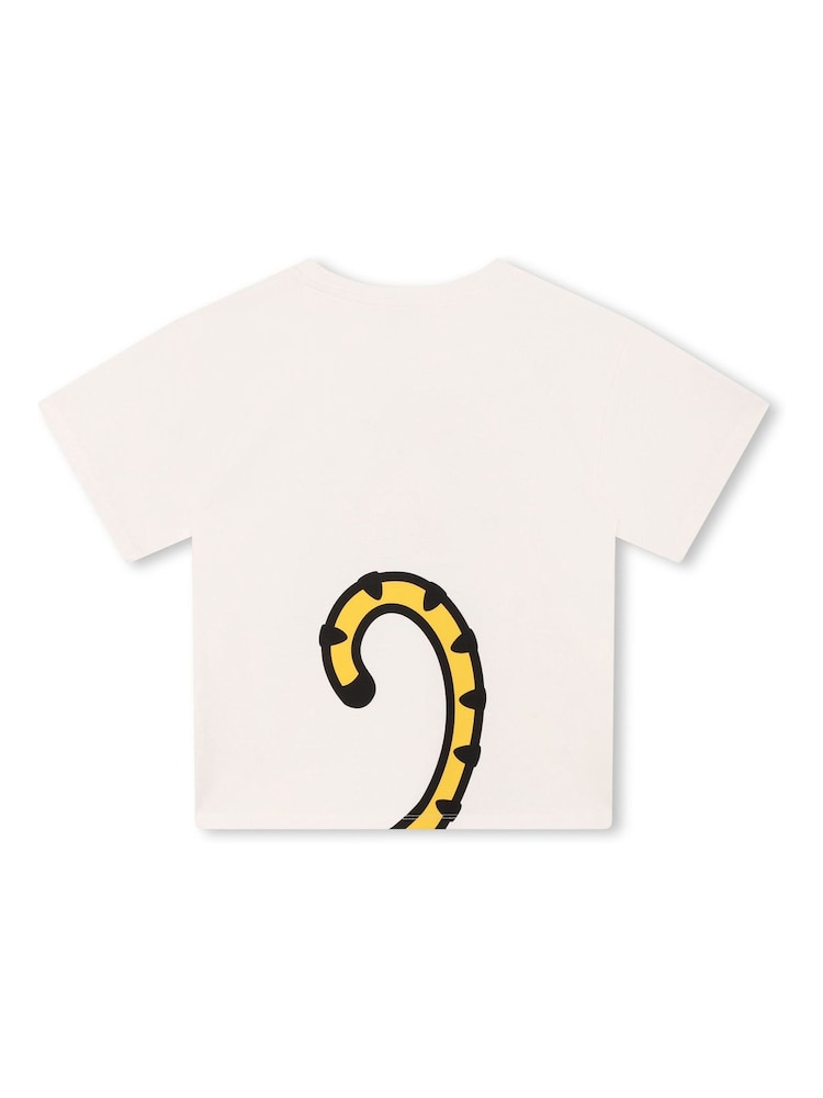 KENZO KIDS White Tiger Logo T-Shirt - Image 2 of 2 KENZO KIDS White Tiger Logo T-Shirt - Image 2 of 2