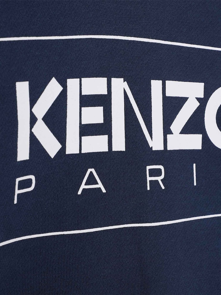 Темно-синяя толстовка с логотипом Kenzo KIDS - Изображение 3 из 3 Темно-синяя толстовка с логотипом Kenzo KIDS - Изображение 3 из 3