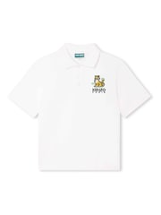 KENZO KIDS Cream Tiger Logo Poloshirt - Image 1 of 3