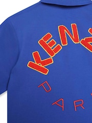 KENZO KIDS Blue K Logo Poloshirt - Image 3 of 3