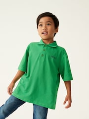 Зеленая рубашка поло с логотипом Kenzo KIDS - Изображение 1 из 5