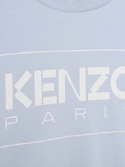 Kenzo Kids Blue Logo T-Shirt - Image 3 of 3