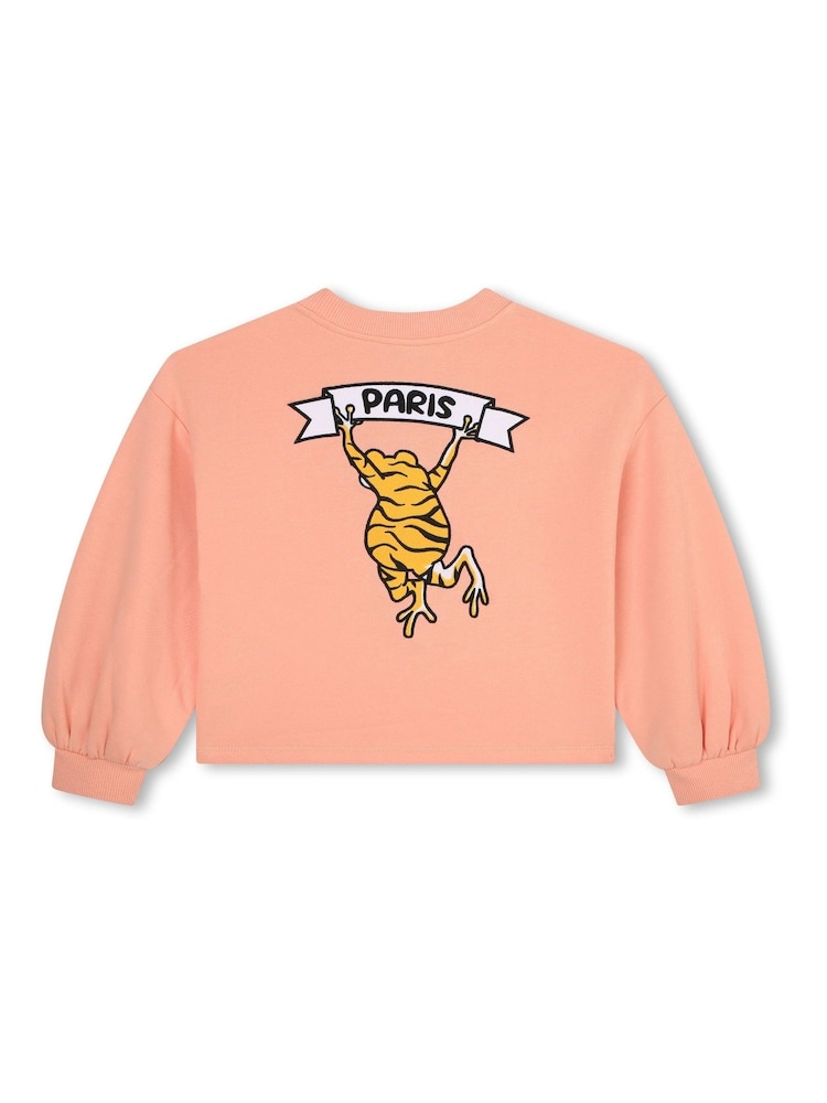 Kenzo Kids Pink Frog Logo Sweatshirt - Image 2 of 3