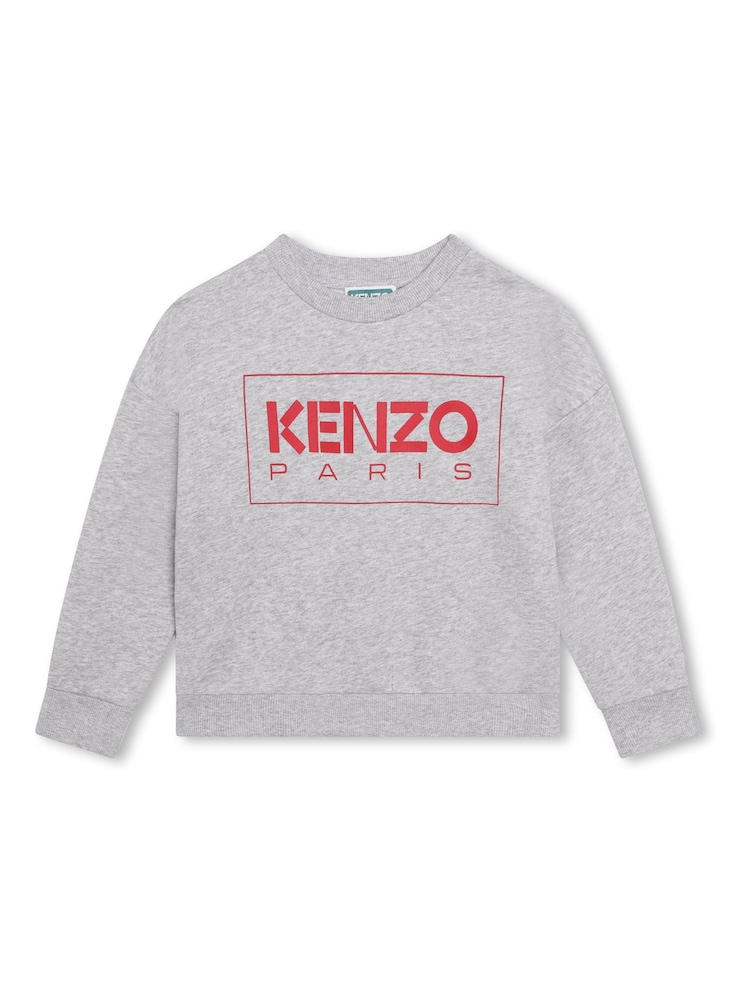 Kenzo Kids Grey Logo Sweatshirt - Image 1 of 3
