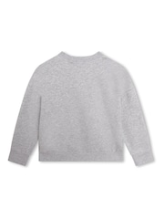 Kenzo Kids Grey Logo Sweatshirt - Image 2 of 3