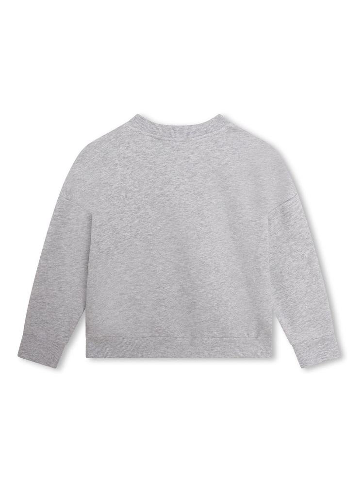 Kenzo Kids Grey Logo Sweatshirt - Image 2 of 3