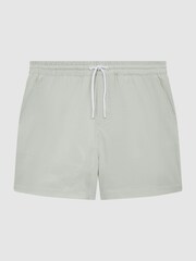 Reiss Mint/White Coast Striped Drawstring Swim Shorts - Image 2 of 6