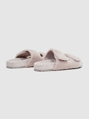 Reiss Taupe Farrah Wool Sliders - Image 4 of 5