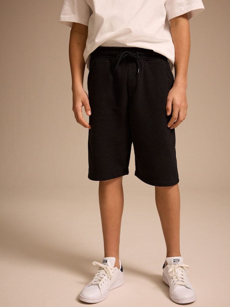 Black Regular Fit Basic Shorts (3-16yrs) - Image 1 of 3