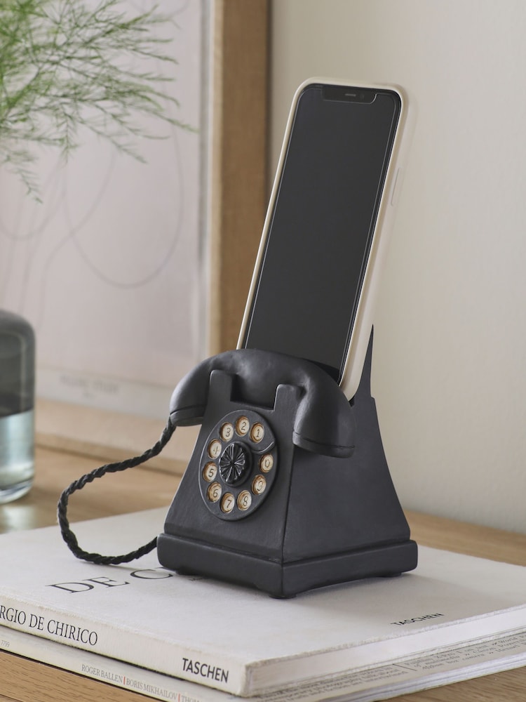 Black Retro Mobile Phone Holder - Image 2 of 4