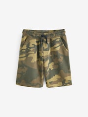 Green Camo Regular Fit Basic Shorts (3-16yrs) - Image 1 of 3