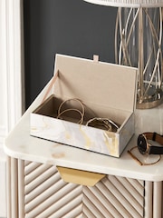 Gold Glass Jewellery Box - Image 2 of 3