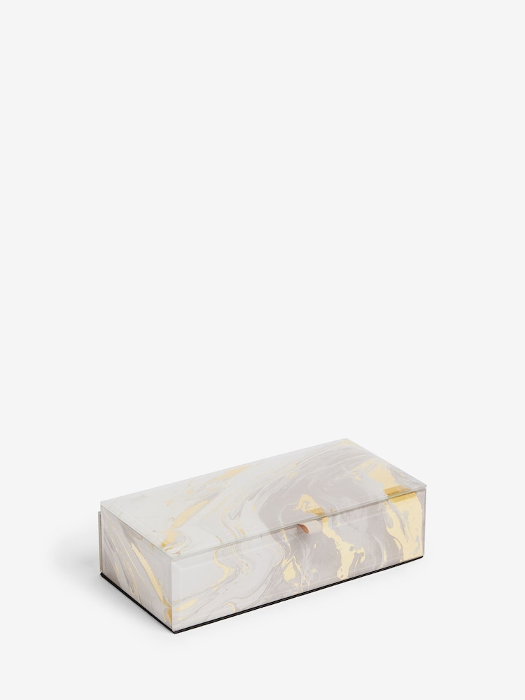 Gold Glass Jewellery Box - Image 3 of 3
