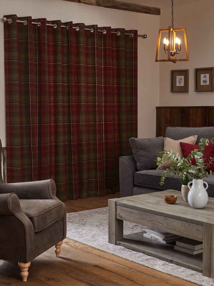 Next geruite Highland ringgordijnen - Image 3 of 5