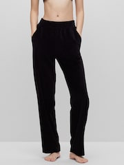HUGO Velvet Black Joggers - Image 3 of 4