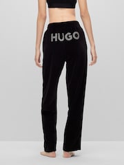 HUGO Velvet Black Joggers - Image 4 of 4