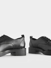 Schwarz - Forever Comfort® Geschnürte Lederschuhe mit dicker Sohle - Bild 10 von 10