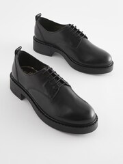 Schwarz - Forever Comfort® Geschnürte Lederschuhe mit dicker Sohle - Bild 6 von 10