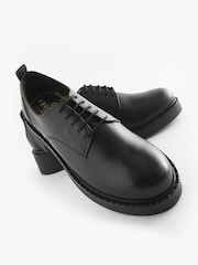 Schwarz - Forever Comfort® Geschnürte Lederschuhe mit dicker Sohle - Bild 9 von 10