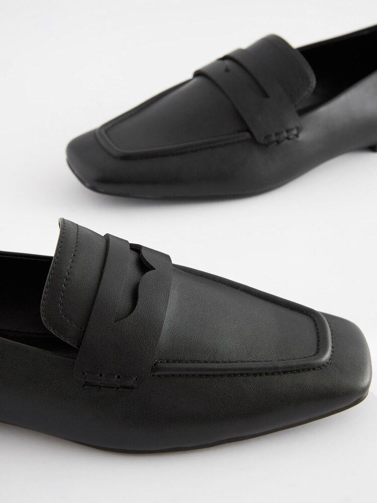 Black Forever Comfort® Square Toe Loafers - Image 7 of 7