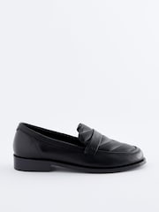 Black Forever Comfort® Leather Quilted Loafers - Image 5 of 8