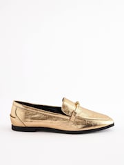 Gold Forever Comfort® Leather Knot Hardware Loafers - Image 2 of 5