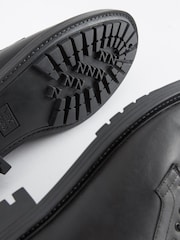 črna - Usnjeni čevlji z vezalkami in zakovicami Forever Comfort® - Slika 5 iz 5