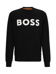 BOSS Black Large Logo French Terry Crew 100% Cotton Neck Sweatshirt - Image 5 of 5