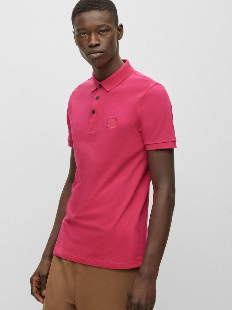 BOSS Pink Passenger Polo Shirt - Image 1 of 3