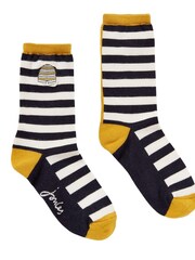 Joules Blue Excellent Everyday Single Eco Vero Viscose Socks - Image 1 of 1