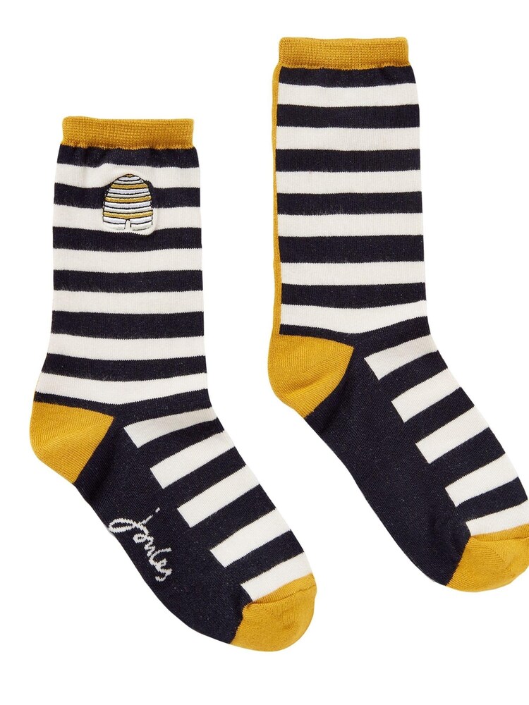 Joules Blue Excellent Everyday Single Eco Vero Viscose Socks - Image 1 of 1 Joules Blue Excellent Everyday Single Eco Vero Viscose Socks - Image 1 of 1