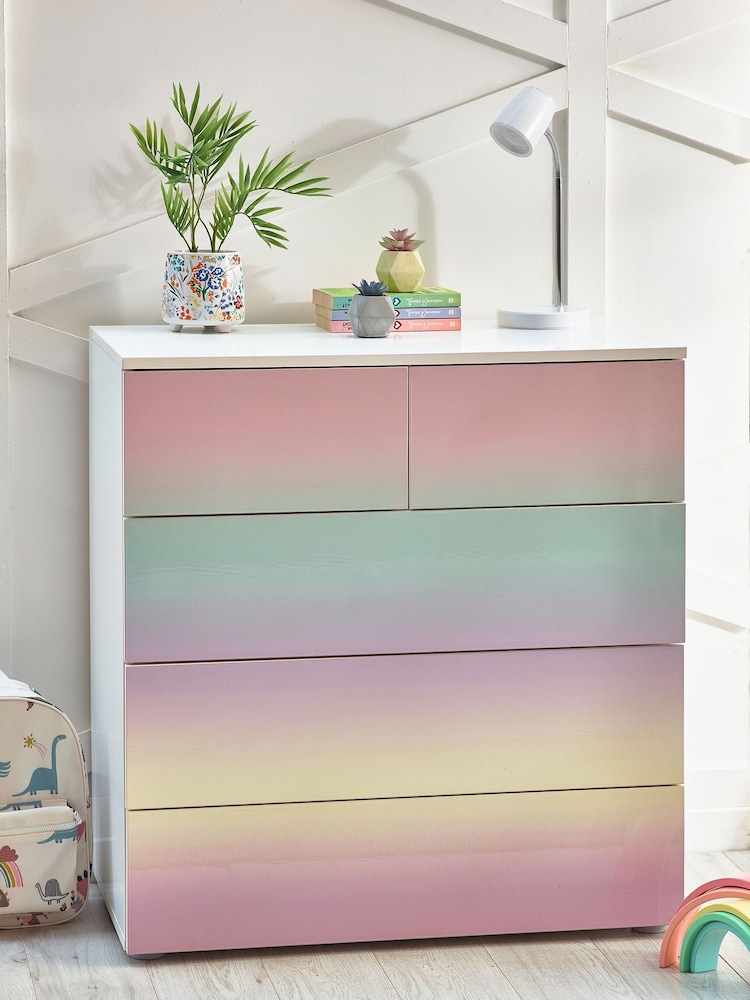 Multi Ombre Kids Gloss Chest Of Drawers - Image 1 of 7