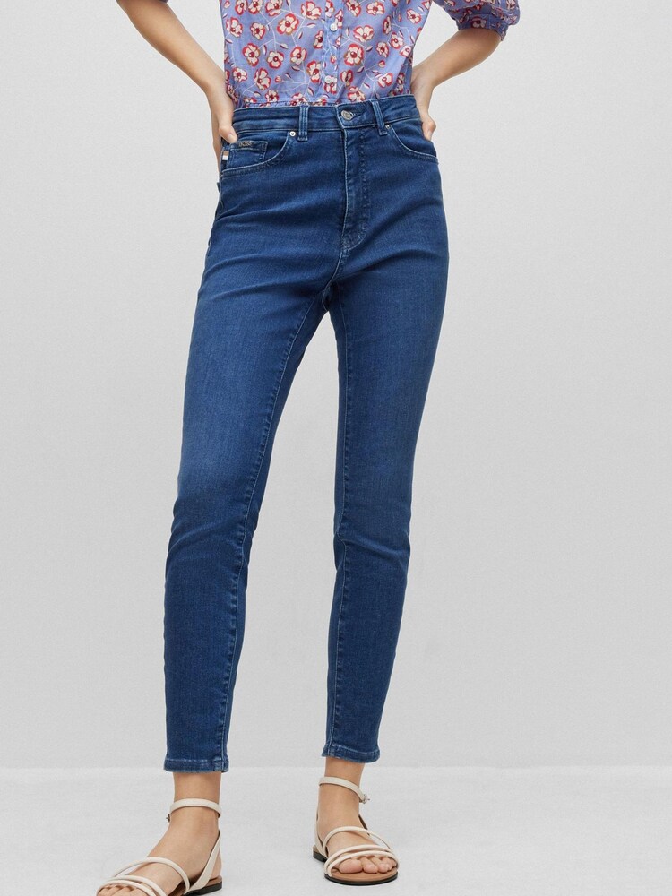 BOSS Blue Maye Slim Fit High Waisted Jeans - Image 1 of 1